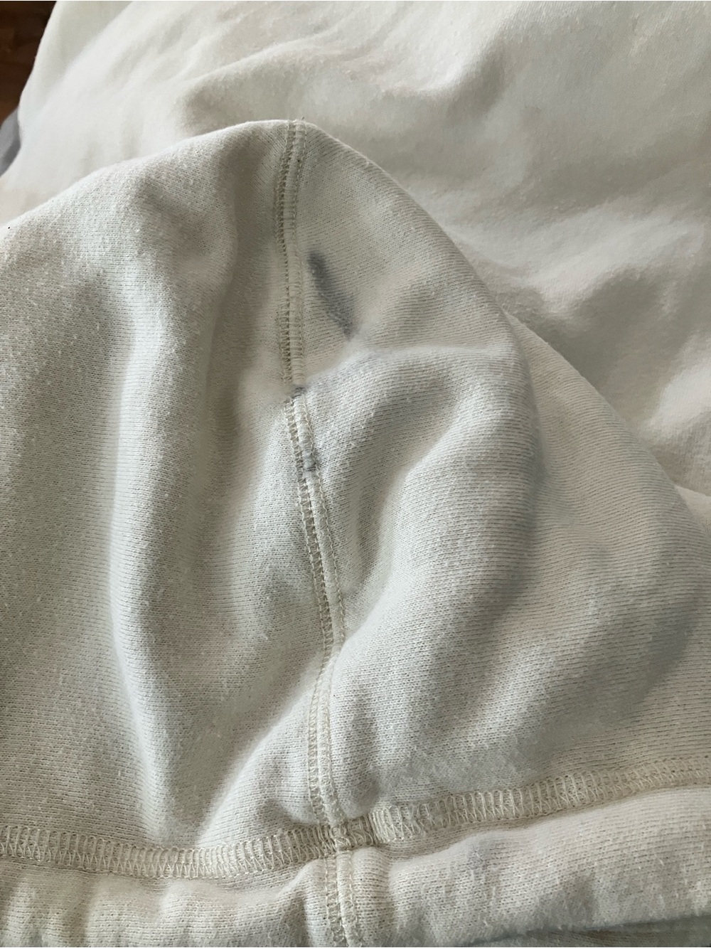 47 Brand Cream Hoodie with Black Logo Tag - Picture 6 of 6